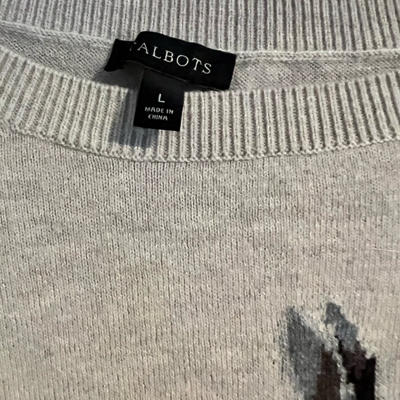 Talbots Rabbit Motif Sweater - Sz. L - Picture 7 of 11